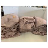 Pink Table runners, approx 8ft