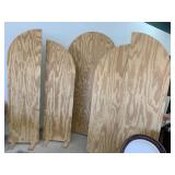 Wooden Arched Decor 5 pieces