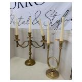 2cnt metal Candle Holders