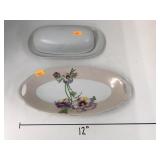 Butter Dish and Serving Bowl
