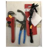 Bike Kickstand, Channellock, Pipe Wrech