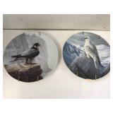 2 Plates, Collectible Birds Ready to Hang