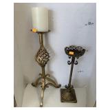 2 Metal Candle Holders