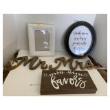 Pic frames and decor