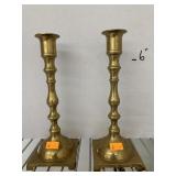 2 Vntg Brass Candle Sticks