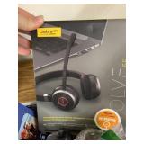 Box with headphones, toys, misc  - no shipping