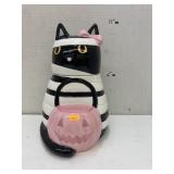 Mummy cat cookie jar