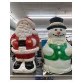 Blo Mold Santa & Snowman (not tested)