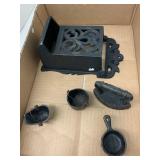 Cast Iron Flat of Match Box Holder, Sad Iron,
