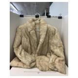 Dyed Rabbit Fur coat sz Medium