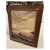 Sunset painting, signed