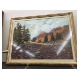 Forest framed wall decor