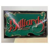 Billiards sign, approx 32in x 20in