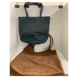 2 purses and Wristlet, tear in Brown lining