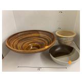 3 Ceramic Bowls or Pots, McCoy