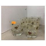 6 Eagle Cocktail Glasses