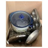 Box of kitchen items