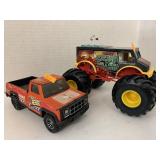 Buddy L Truck and Hot Wheels monster Truck