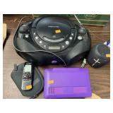 AM/FM/CD player, wireless speaker, recorder, @