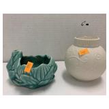 Frog Planter and Lenox Ornament Votive Holder?