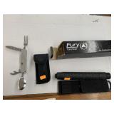 Fury tactical and pocket knife - no shipping