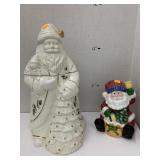 2 Santa Cookie Jars, Chips