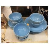 Stoneware dinner set of 7