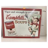 Metal Campbellï¿½s Soup sign