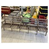 Wooden theater chairs