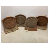 4 Cast iron Bookends Doorstops, Purdue university