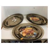 3 Pyrex Serving Platters