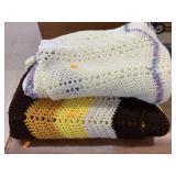 2 Crocheted Afghans