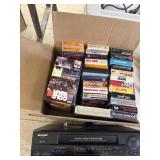 Sharp VCR & 30+ Movies Lot
