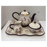 Tea set and tray