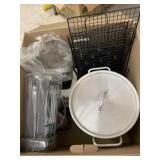 Box of kitchen items
