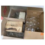 3 boxes of glass