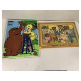 2 Vntg Puzzles, Playskool And Fisher price