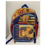 Backpack with detachable Lunchbox, lion King
