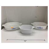 3 Corning Ware Baking Dishes