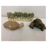 3 Decorations, Turtles and Frogs