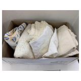 Box of Vintage Table Cloths