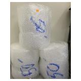 3cnt rolls of 50ft bubble wrap