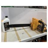 Electric chain saw, no chain