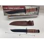 Combat Fighting Knife w/ Leather Sheath