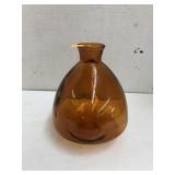Amber Glass Vase