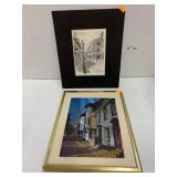 2 Wall Art, Dufex Foil Print and Signed Pencil