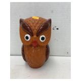 Painted cast iron owl bank