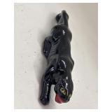 Vtg Black Panther Mini Figure Decor - Made In