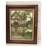 Framed, signed Victorian painting