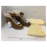 Boots, Scarf, Hat